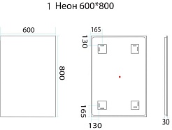 Misty Мебель для ванной Челси 60 белая – фотография-12